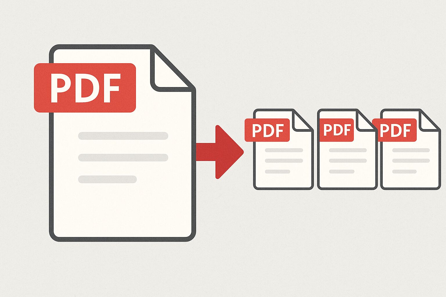 PDF splitting illustration